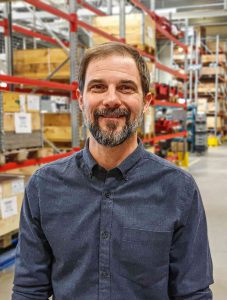 A picture of portrait of Nathan in our production facilities in Trollhättan.